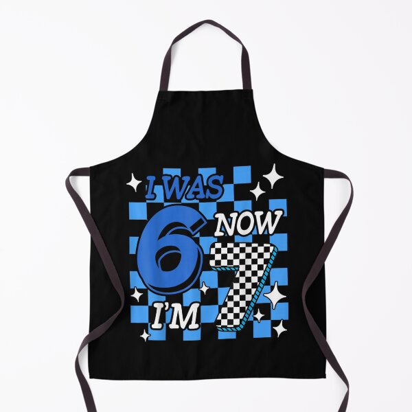 Item preview, Blue Checkered I was 6 Now I'm 7 Birthday Boy Bday designed and sold by MatherFisher.