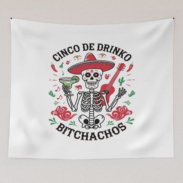 Item preview, Cinco De Mayo Mexican Party Cinco De Drinko Bitchachos  designed and sold by FadeOfThrone.