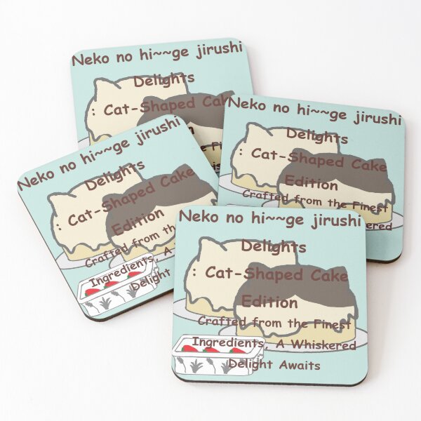 Item preview, Neko no Hi~ge Jirushi Delights – Cat-Shaped Cake Edition designed and sold by nanaronnicoron.