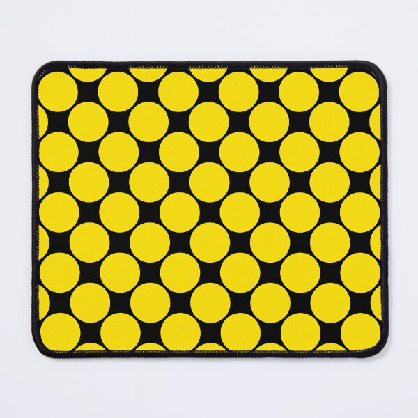 Item preview, Giant Vivid Yellow Polka Dots on Black  designed and sold by POLKAIWERX.