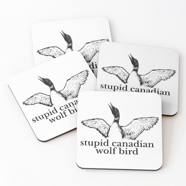 Item preview, Stupid Canadian Wolf Bird - Heated Rivalry Quote - Loon Flapping Funny designed and sold by jepchan.