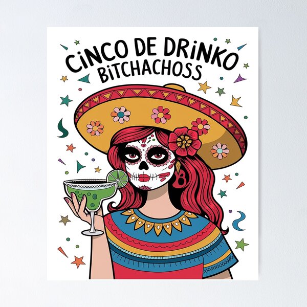 Item preview, Cinco De Mayo Mexican Party Cinco De Drinko Bitchachos 5  designed and sold by FadeOfThrone.