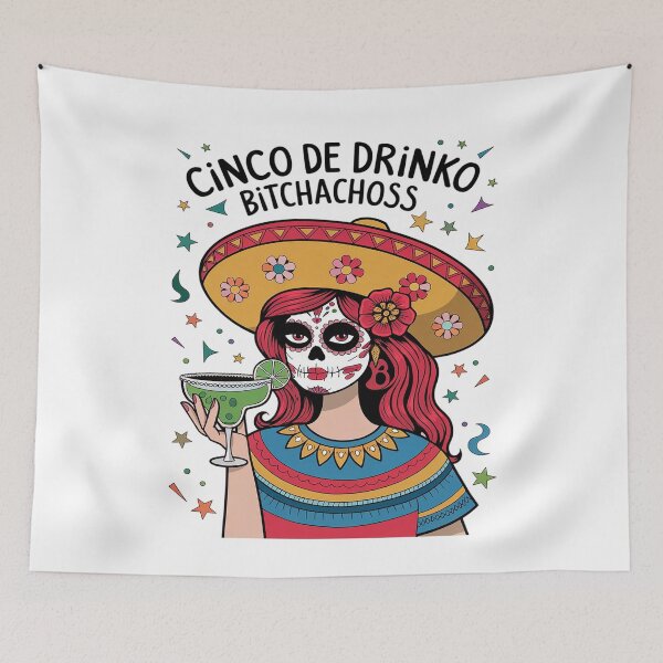 Item preview, Cinco De Mayo Mexican Party Cinco De Drinko Bitchachos 5 designed and sold by FadeOfThrone.