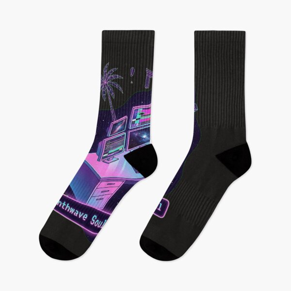 Item preview, Synthwave Soul, Digital Goal – Neon Cyberpunk Workspace Illustration designed and sold by Thaivi Design.
