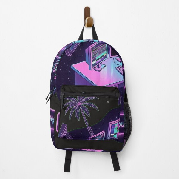 Item preview, Synthwave Soul, Digital Goal – Neon Cyberpunk Workspace Illustration designed and sold by Thaivi Design.