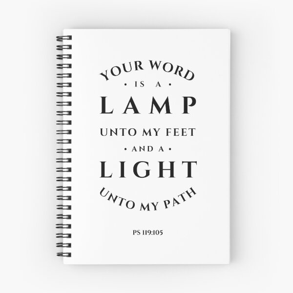Item preview, Psalm 119:105 God’s Word Lamp Light Typography (KJV) designed and sold by Clothed in Scripture.