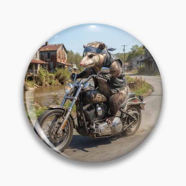 Item preview, One Bad Possum Rides Through Appalachian Village designed and sold by Tridentulus.