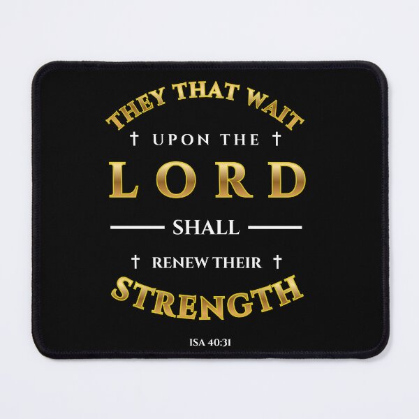 Item preview, Isaiah 40:31 Gold Bible Verse Typography (KJV) designed and sold by Clothed in Scripture.