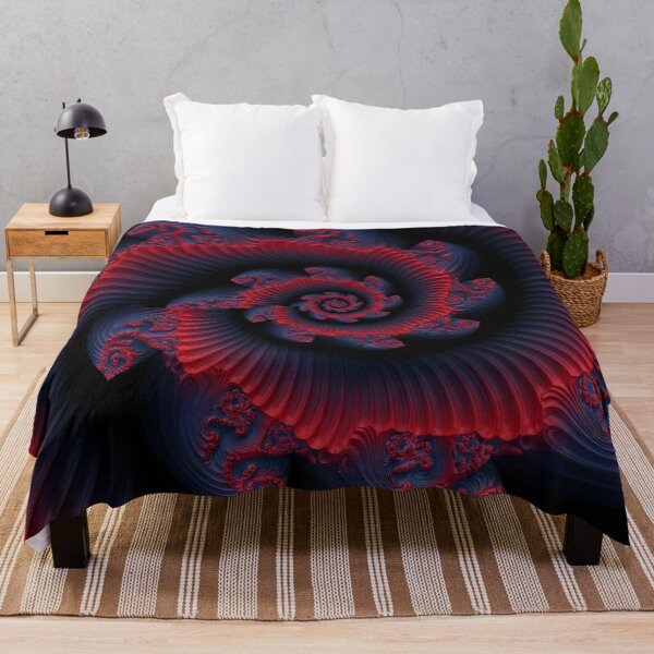 Item preview, Crimson Fractal Spiral designed and sold by Kaleidoscope Print.