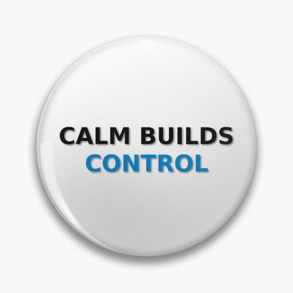 Item preview, Calm Builds Control – Minimalist Motivational Quote for Focus, Discipline & Inner Strength designed and sold by MGK22.