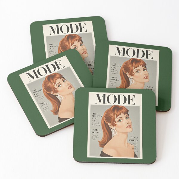 Item preview, 1960s French Fashion Icon Style Redhead Illustration designed and sold by SammyMorry.