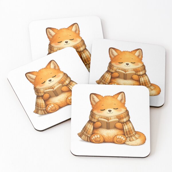 Item preview, Cozy Fox Reading Book Cute Illustration designed and sold by PimiArt.