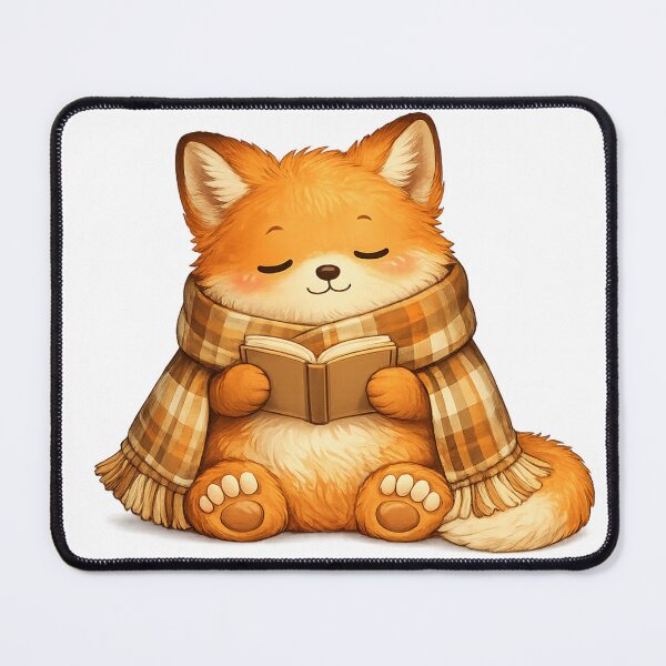 Item preview, Cozy Fox Reading Book Cute Illustration designed and sold by PimiArt.