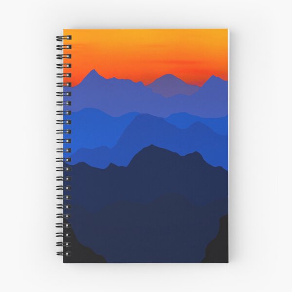 Item preview, Twilight Peaks: Sunset Over the Mountains designed and sold by Cosmic Cats Studio.