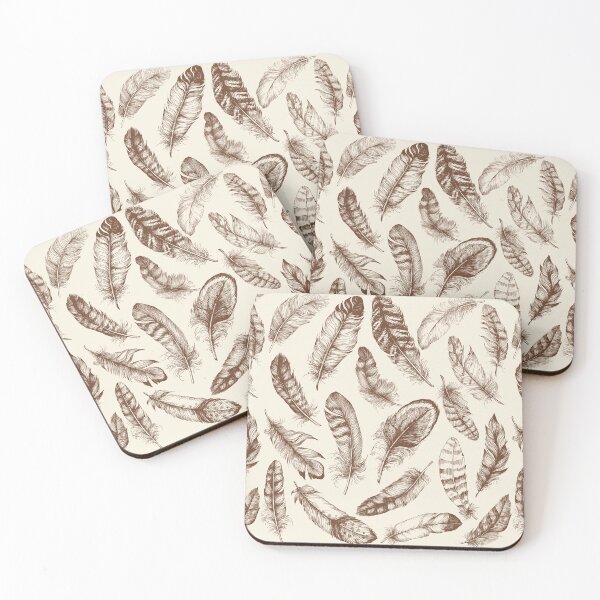 Item preview, Boho Feather Composition – Earthy Minimal Nature Illustration designed and sold by Aritxa.