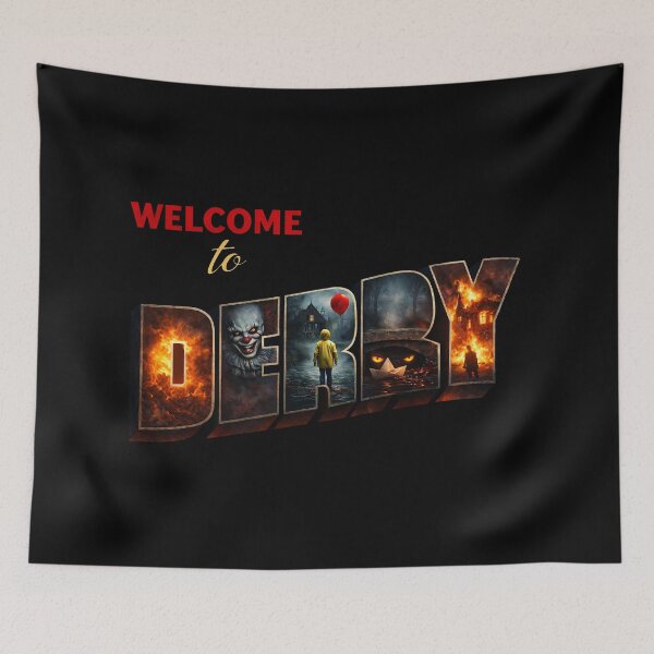 Item preview, welcome derry pennywise clown town  designed and sold by Blck-Acid-Devil.