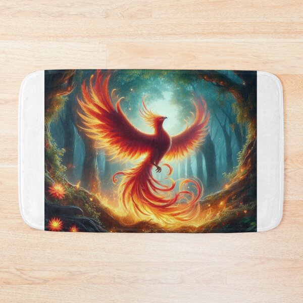 Item preview, Phoenix on Fire in Forest designed and sold by kharatsuchita.