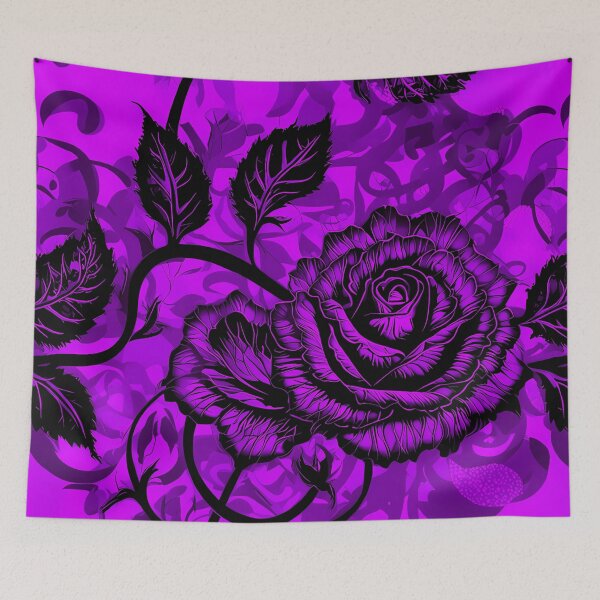 Item preview, Gothic Light Purple Rose Illustration  designed and sold by Blooms & Paws Haven .