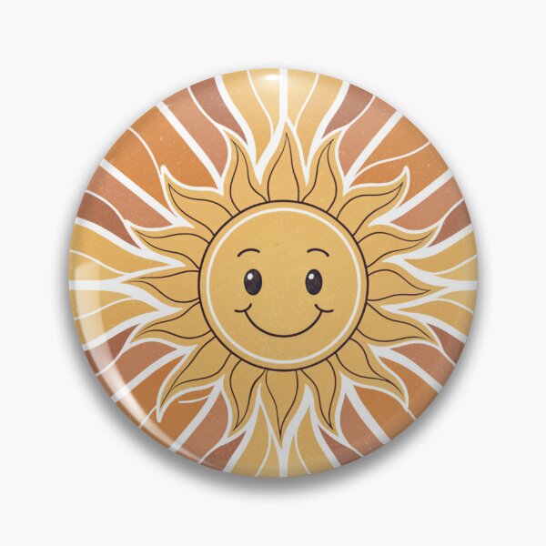 Item preview, Happy Smiling Sun Retro Boho Aesthetic Illustration | Cute Sunshine Wall Art Design designed and sold by A1MarketDesigne.
