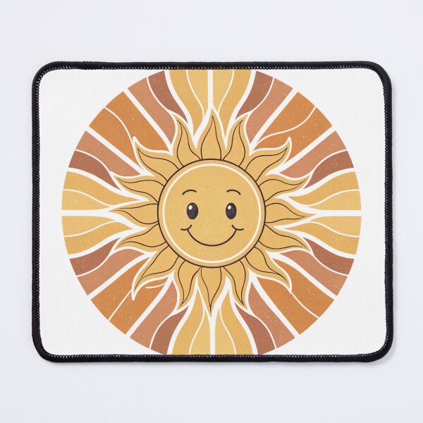 Item preview, Happy Smiling Sun Retro Boho Aesthetic Illustration | Cute Sunshine Wall Art Design designed and sold by A1MarketDesigne.
