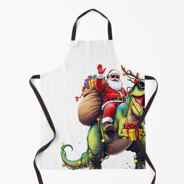 Item preview, Santa Riding Dinosaur T Rex Christmas Boys Men Xmas Squad designed and sold by raelinema9mar1.