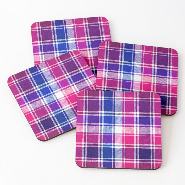 Item preview, PRIDE / TRIBE TARTAN - ✨BISEXUAL PRIDE FLAG TARTAN✨ designed and sold by WheelieGdArt.