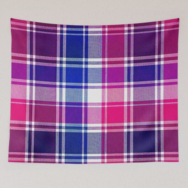 Item preview, PRIDE / TRIBE TARTAN - ✨BISEXUAL PRIDE FLAG TARTAN✨ designed and sold by WheelieGdArt.