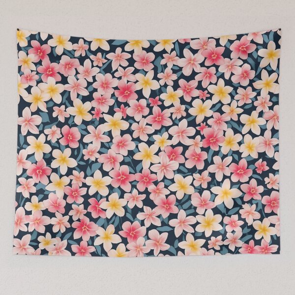 Item preview, Seamless Pink Frangipani Floral Pattern designed and sold by wandart00.