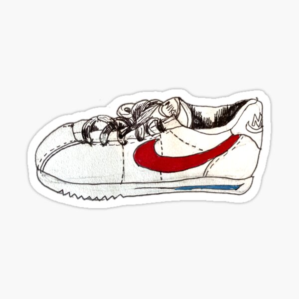 cortez shoes drawing