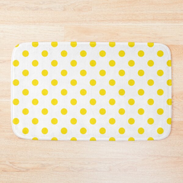 Item preview, Vivid Yellow Polka Dots On White designed and sold by POLKAIWERX.