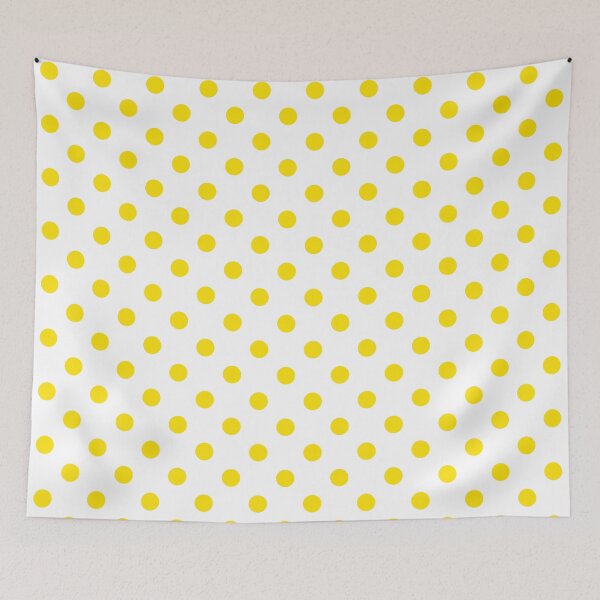 Item preview, Vivid Yellow Polka Dots On White designed and sold by POLKAIWERX.