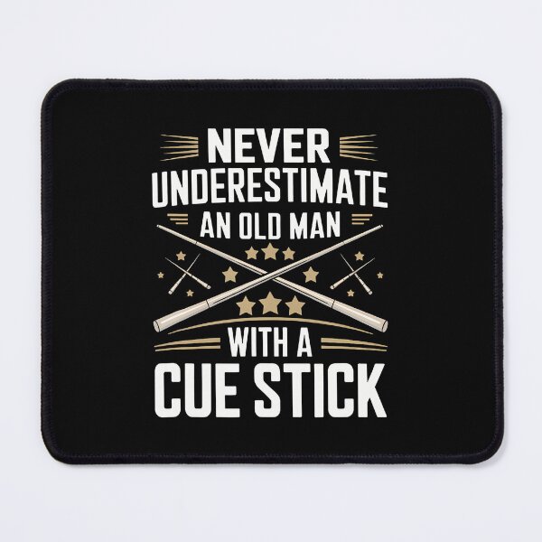 Item preview, Never Underestimate An Old Man With A Cue Stick Billiards designed and sold by desuyomoskov7.