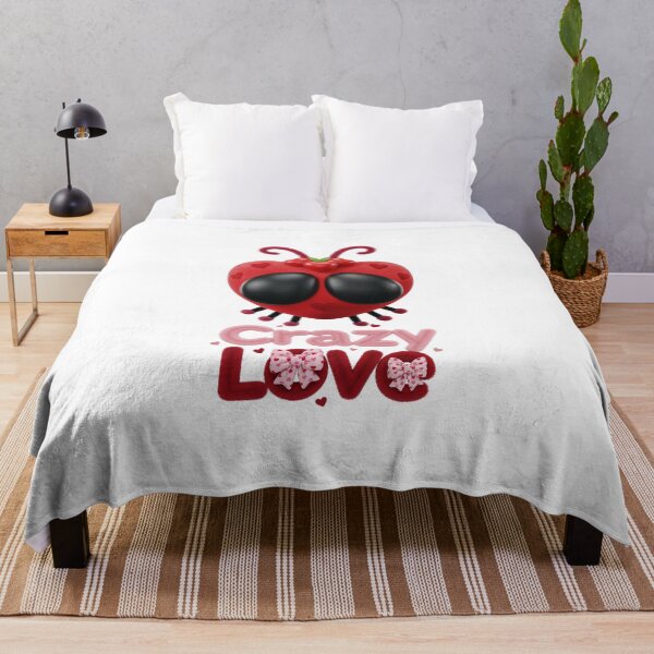 Item preview, Crazy Love Ladybug Heart Kawaii Valentine's Romance Art designed and sold by Anastasiia Yurevych.