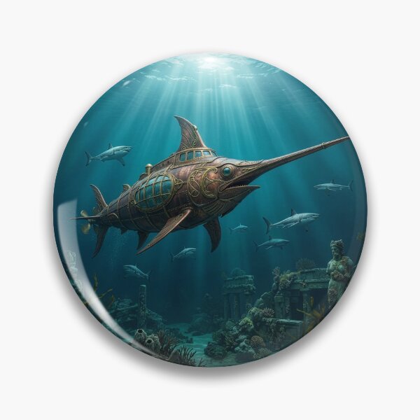 Item preview, Art Nouveau Swordfish Submarine designed and sold by Tridentulus.