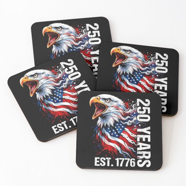 Item preview, 250 Years Patriotic Eagle Illustration – Est. 1776 American Freedom Art designed and sold by Imaginationbeyond.