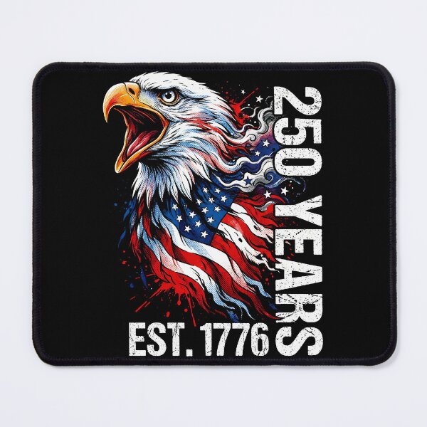 Item preview, 250 Years Patriotic Eagle Illustration – Est. 1776 American Freedom Art designed and sold by Imaginationbeyond.