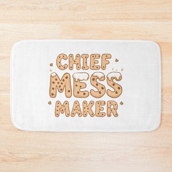 Item preview, Chief Mess Maker - Cute Cookie & Milk for Toddlers designed and sold by Wide Awake Designs.