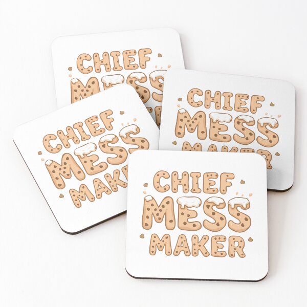 Item preview, Chief Mess Maker - Cute Cookie & Milk for Toddlers designed and sold by Wide Awake Designs.