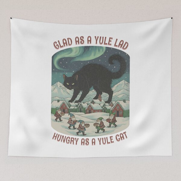 Item preview, Yule Lads & Yule Cat Icelandic Jólakötturinn Icelandic Christmas Cat designed and sold by StickLoveFamily.