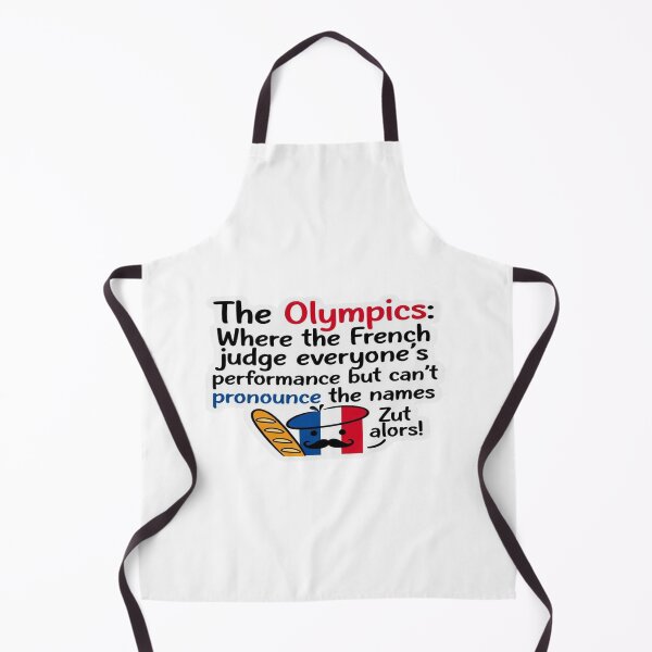 Aperçu de l'œuvre Design humoristique français sur les Jeux olympiques – T-shirt et autocollant satirique « Zut alors ! » pour les Jeux olympiques de Paris créée et vendue par Sushikidsntoddlers.