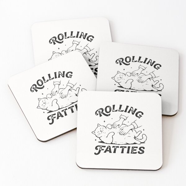 Item preview, Retro Rolling Fatties 90s Vintage Sarcastic Cat designed and sold by StickLoveFamily.