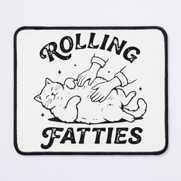 Item preview, Retro Rolling Fatties 90s Vintage Sarcastic Cat designed and sold by StickLoveFamily.