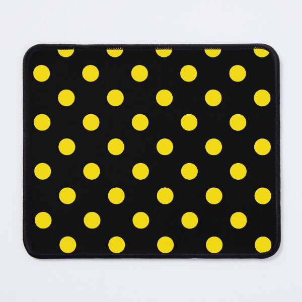 Item preview, Vivid Yellow Polka Dots On Black designed and sold by POLKAIWERX.