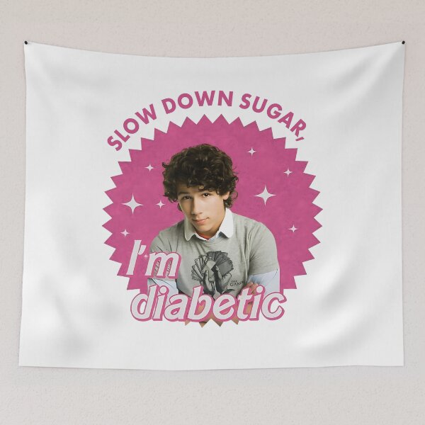 Item preview, Funny Nick Slow Down Sugar I'm Diabetic  designed and sold by StickyWycky.