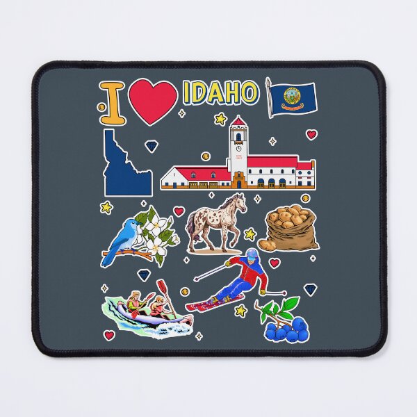 Item preview, Idaho Pride, Ultimate State Landmarks & Adventure Sticker Pack designed and sold by mashmosh.
