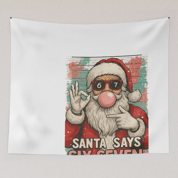 Item preview, Santa Six Seven Meme Christmas Couples Saying 67 Xmas Sweatshirt designed and sold by raelinema9mar1.