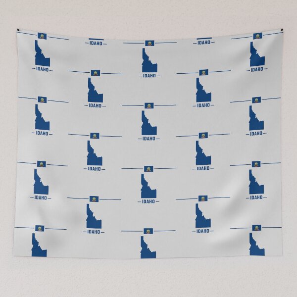 Item preview, Idaho State Pride - Classic Blue Silhouette & Flag Design designed and sold by mashmosh.