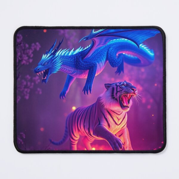 Item preview, Dragon & Tiger Battle Fantasy Art designed and sold by kharatsuchita.