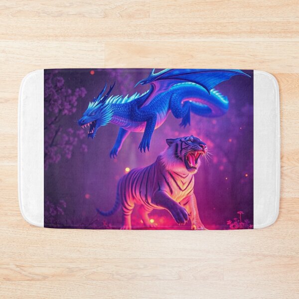 Item preview, Dragon & Tiger Battle Fantasy Art designed and sold by kharatsuchita.