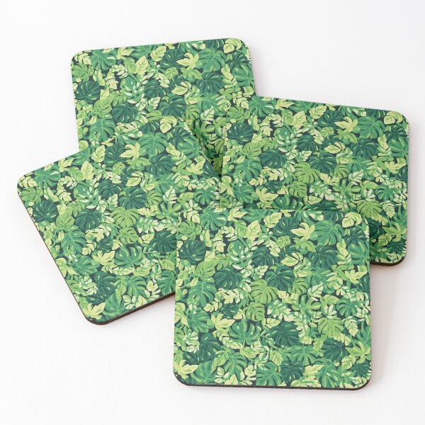 Item preview, Dense Green Tropical Leaves Seamless Pattern designed and sold by wandart00.